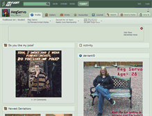 Tablet Screenshot of megservo.deviantart.com