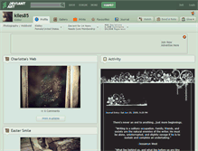 Tablet Screenshot of kiles85.deviantart.com