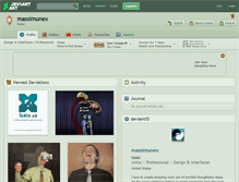 Tablet Screenshot of massimunex.deviantart.com