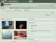 Tablet Screenshot of nomountain.deviantart.com