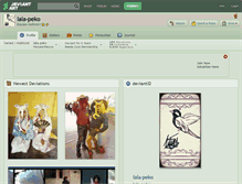 Tablet Screenshot of lala-peko.deviantart.com