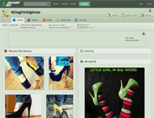 Tablet Screenshot of littlegirlinbigshoes.deviantart.com