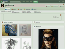 Tablet Screenshot of grandmommy.deviantart.com