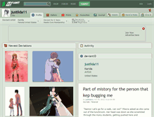 Tablet Screenshot of justlida11.deviantart.com