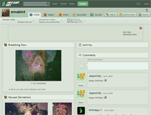 Tablet Screenshot of ennabird.deviantart.com