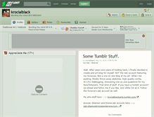 Tablet Screenshot of krocialblack.deviantart.com