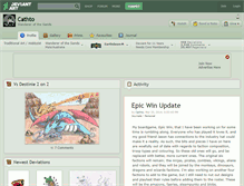 Tablet Screenshot of cathto.deviantart.com