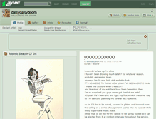 Tablet Screenshot of daisydaisydoom.deviantart.com