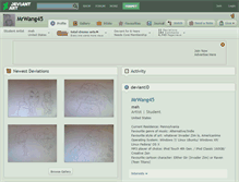 Tablet Screenshot of mrwang45.deviantart.com