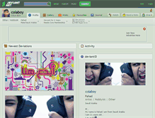 Tablet Screenshot of colaboy.deviantart.com