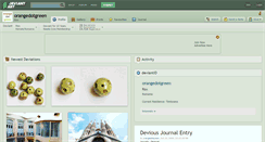 Desktop Screenshot of orangedotgreen.deviantart.com