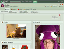 Tablet Screenshot of meridon.deviantart.com