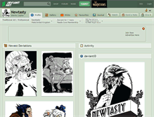 Tablet Screenshot of newtasty.deviantart.com