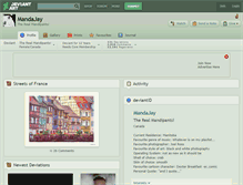 Tablet Screenshot of mandajay.deviantart.com