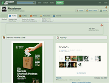 Tablet Screenshot of pixxelemon.deviantart.com
