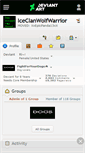 Mobile Screenshot of iceclanwolfwarrior.deviantart.com