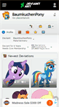 Mobile Screenshot of baumkuchenpony.deviantart.com