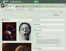 Tablet Screenshot of burf.deviantart.com