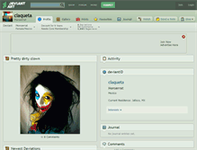 Tablet Screenshot of claqueta.deviantart.com