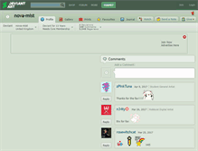 Tablet Screenshot of nova-mist.deviantart.com