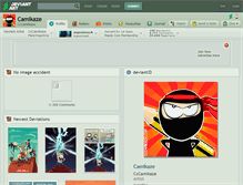 Tablet Screenshot of camikaze.deviantart.com