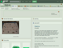 Tablet Screenshot of istalkjoo.deviantart.com
