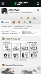 Mobile Screenshot of kiri-chan.deviantart.com
