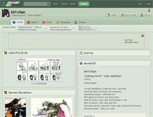Tablet Screenshot of kiri-chan.deviantart.com