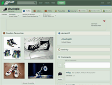 Tablet Screenshot of chucksplz.deviantart.com