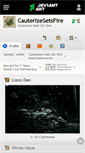 Mobile Screenshot of cauterizesetsfire.deviantart.com
