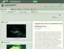 Tablet Screenshot of cauterizesetsfire.deviantart.com
