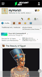 Mobile Screenshot of myworld1.deviantart.com