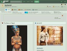 Tablet Screenshot of myworld1.deviantart.com