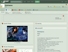 Tablet Screenshot of kimimarox.deviantart.com