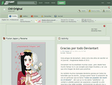 Tablet Screenshot of chii-original.deviantart.com