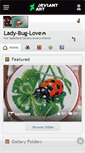 Mobile Screenshot of lady-bug-love.deviantart.com