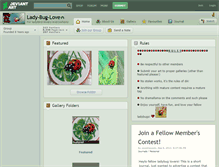 Tablet Screenshot of lady-bug-love.deviantart.com