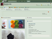 Tablet Screenshot of ibeautylovely.deviantart.com