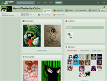 Tablet Screenshot of marvinthemartianclub.deviantart.com