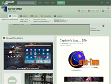 Tablet Screenshot of carlos-teran.deviantart.com