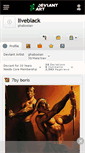 Mobile Screenshot of liveblack.deviantart.com
