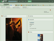 Tablet Screenshot of liveblack.deviantart.com