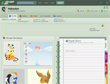 Tablet Screenshot of hakouten.deviantart.com