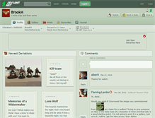 Tablet Screenshot of brookm.deviantart.com