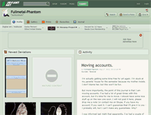 Tablet Screenshot of fullmetal-phantom.deviantart.com