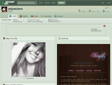 Tablet Screenshot of celyneclown.deviantart.com