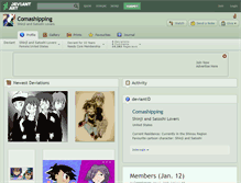 Tablet Screenshot of comashipping.deviantart.com