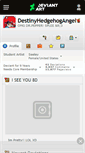 Mobile Screenshot of destinyhedgehogangel.deviantart.com