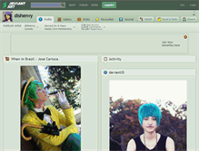Tablet Screenshot of dishenvy.deviantart.com
