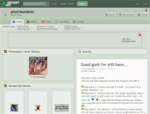 Tablet Screenshot of pixel-murderer.deviantart.com